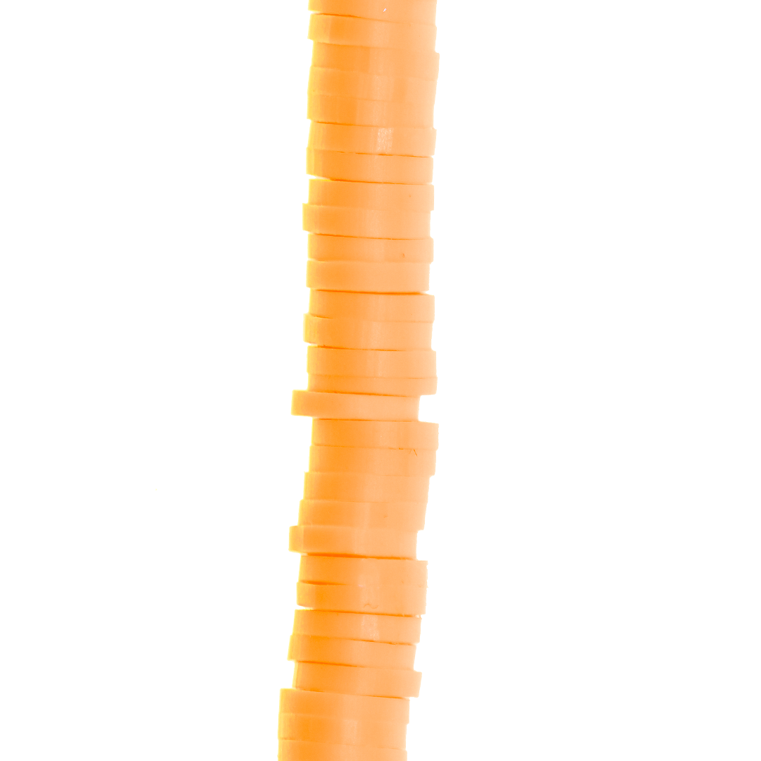 Heishi Beads, Flat Disk Polymer Clay Beads, 6mm, Available in Multiple Colours