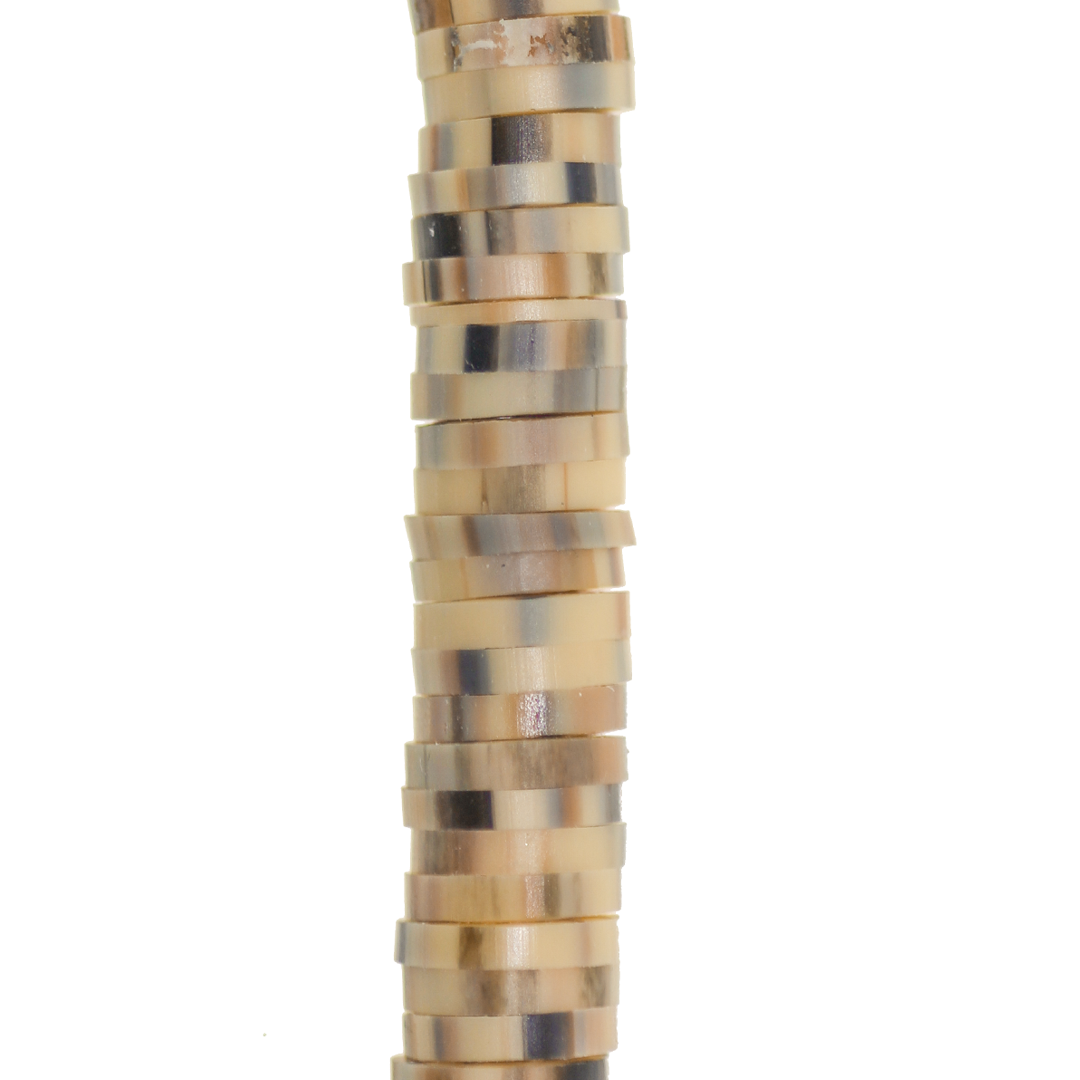 Heishi Beads, Flat Disk Polymer Clay Beads, 6mm, Available in Multiple Colours