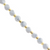 Dice Gemstones with Gold Spacer Bead, 6mm, Available in Various Gemstones