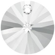 Swarovski Pendant, Rivoli (6428), 6mm, Sold Per pkg of 10, Available in Multiple Colours