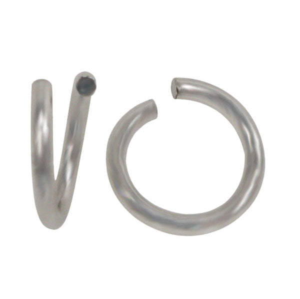 Jump Rings, Sterling Silver, 5mm, 18 Gauge, 10 pcs