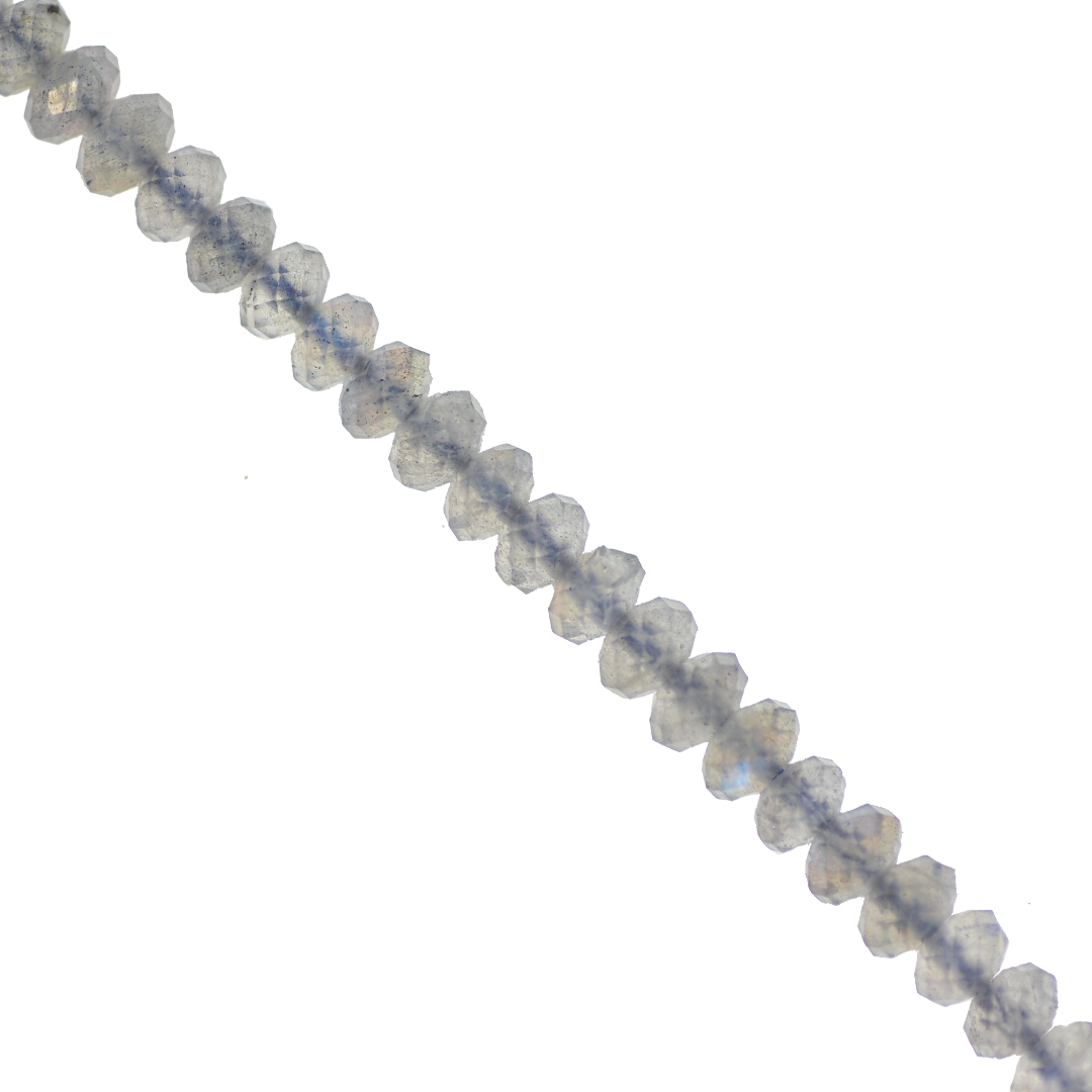 Rondelle Semi-Precious Stone, Faceted, 5mm x 3mm, Approx 105 pcs per strand - Available in Multiple Gemstones