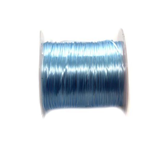 Crystal Tec Elastic Bead Cord, Light Blue, 0.5mm, ~ 8 yards