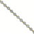 Faceted Hexagon Gemstones With Gold Spacer Bead, 8mm, Available in Various Gemstones
