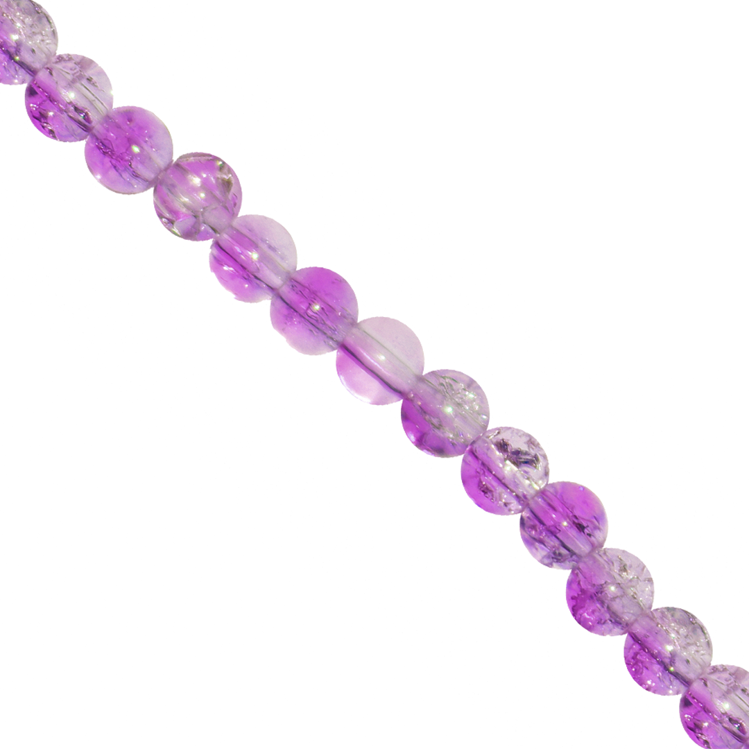 Marble Style Glass Beads, Cracked, Available in Multiple Colours and Sizes