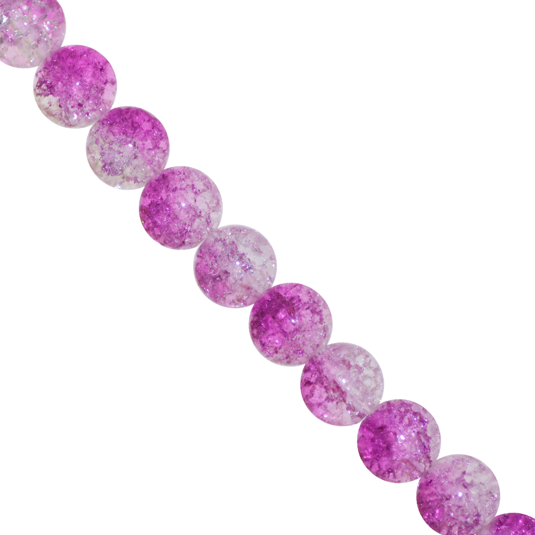 Marble Style Glass Beads, Cracked, Available in Multiple Colours and Sizes