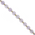 Faceted Hexagon Gemstones With Gold Spacer Bead, 8mm, Available in Various Gemstones