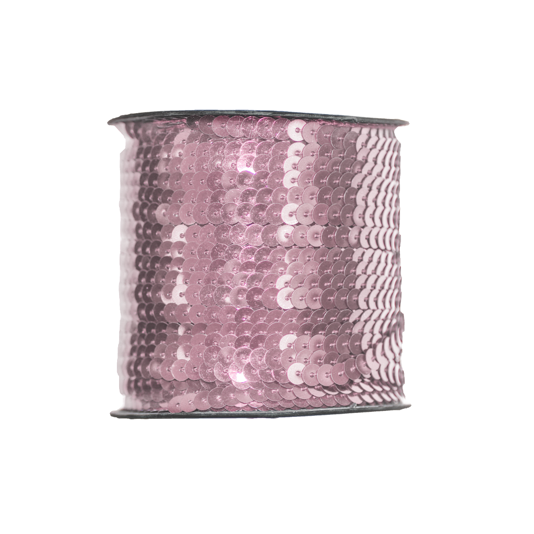 Embellishment, Sequin Ribbon, 6mm & 5mm, Plastic, 100 Yards, Available in Multiple Colours
