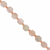Faceted Hexagon Gemstones With Gold Spacer Bead, 8mm, Available in Various Gemstones