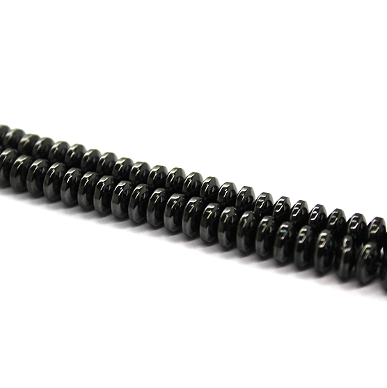 Hematite, Rondelle, Semi-Precious Stone, Available in Multiple Sizes