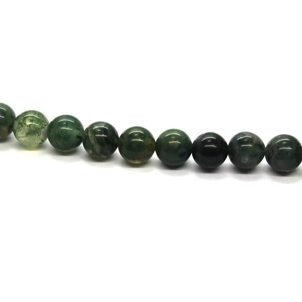 Moss Green Agate, Semi-Precious Stone, Available in Multiple Sizes