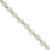 Dice Gemstones with Gold Spacer Bead, 6mm, Available in Various Gemstones