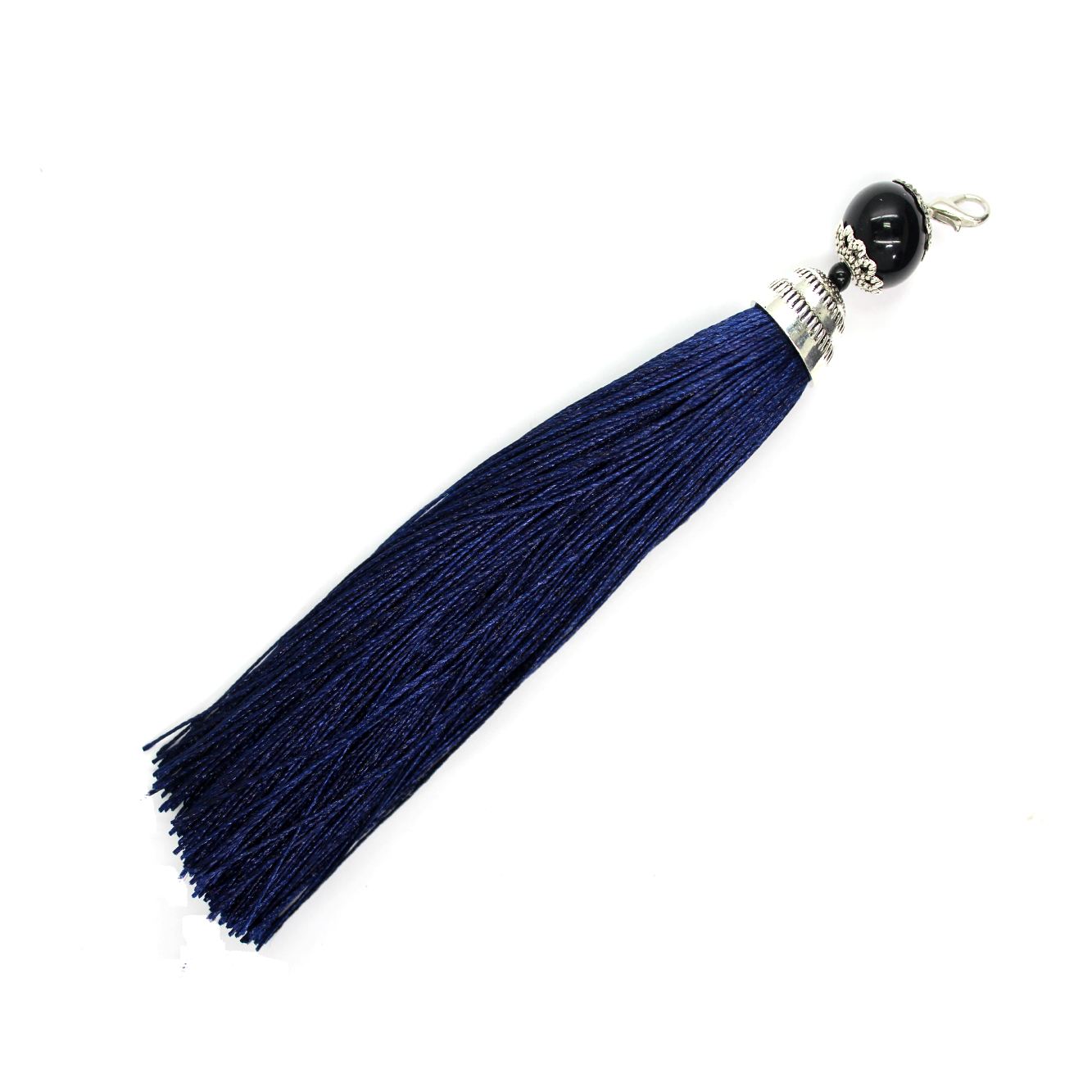 Tassels, Silk Fringe thread with Lobster Clasp, 6 inch, 1pc, Available in 13 colors