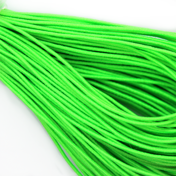 Elastic Nylon Beading Cord, China, Neon Green, 1.0mm, ~ 20 yards