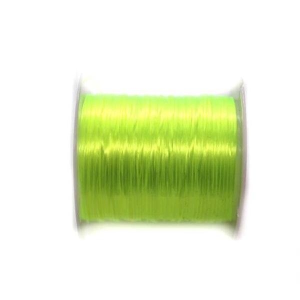 Crystal Tec Elastic Bead Cord, Neon Yellow, 0.5mm, ~ 8 yards