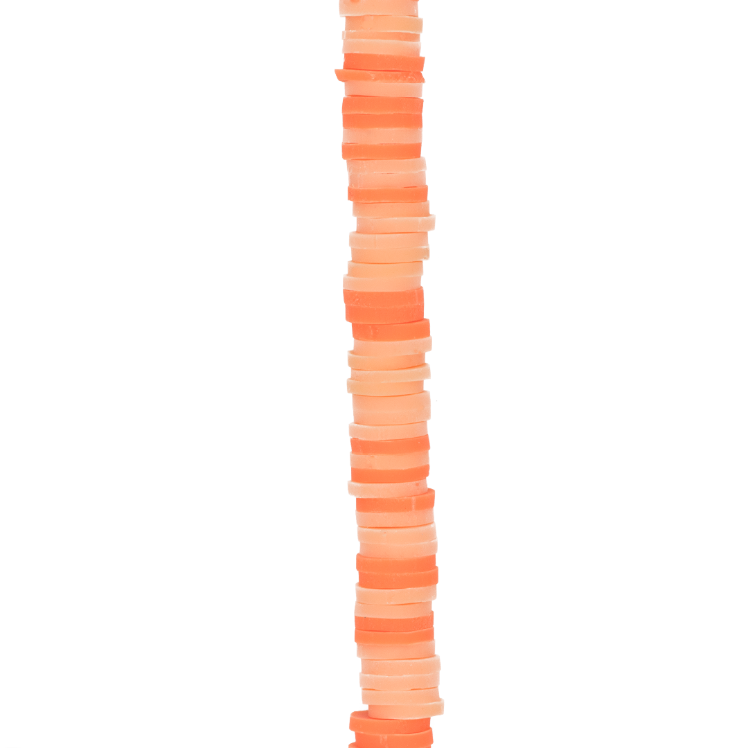 Heishi Beads, Flat Disk Polymer Clay Beads, 6mm, Available in Multiple Colours