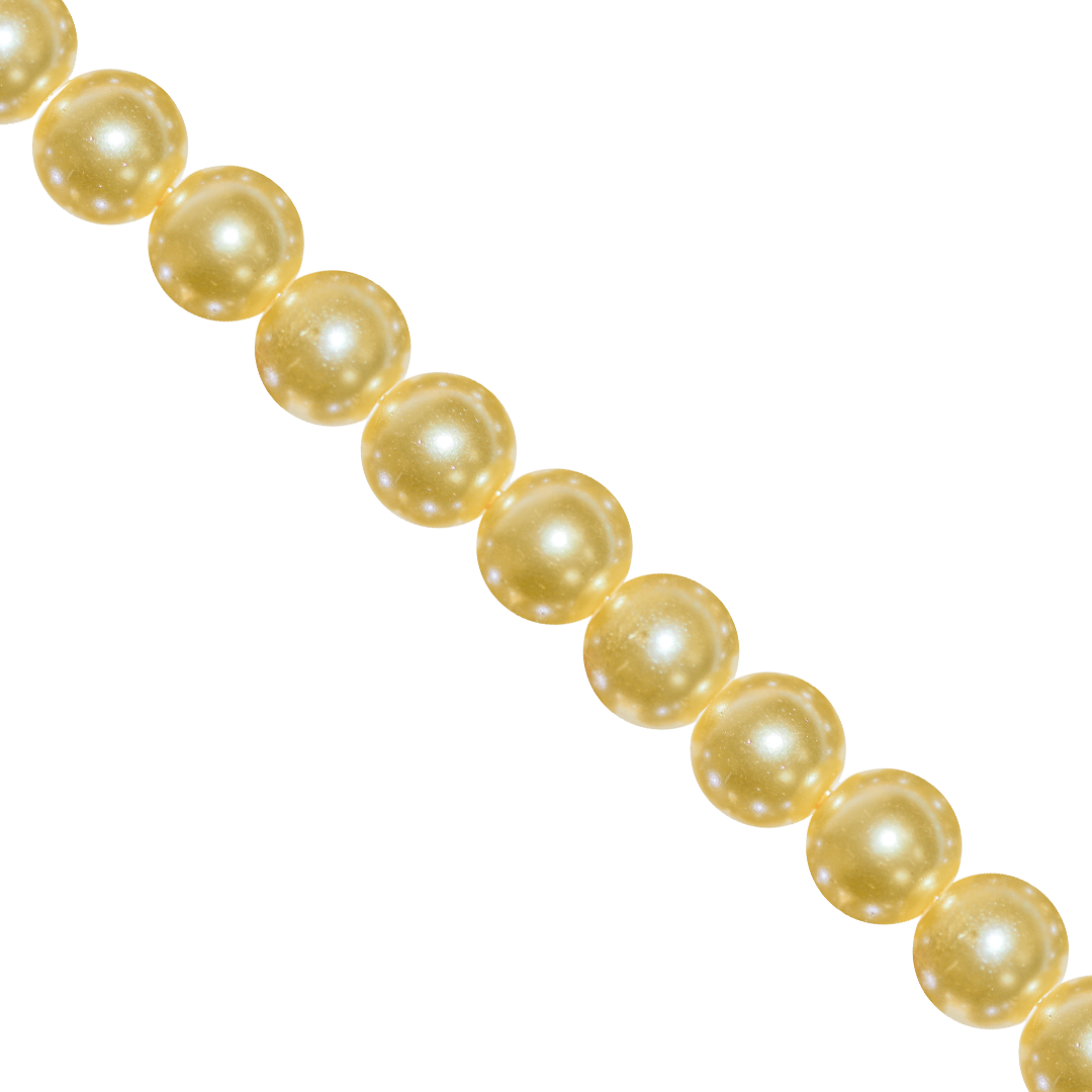 Glass Pearls, 6mm, Approx 140 pcs per strand, Available in Multiple Colour