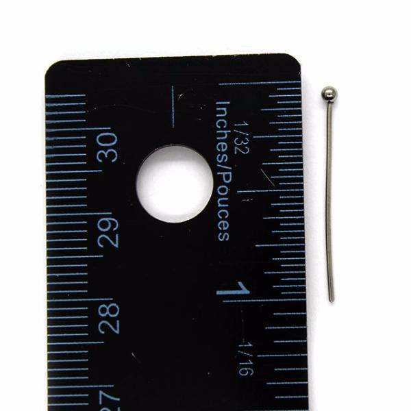 Ball Head Pins, Gunmetal, Stainless Steel, 0.98 inch, 22 Gauge
