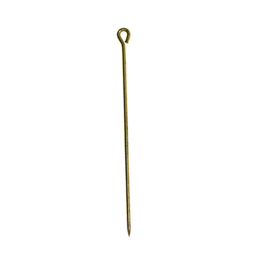 Scarf (Hijab) Pin, Brass, Alloy, 1.79 inches, 18 Gauge, 15 pcs per bag