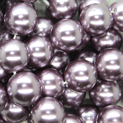 Shell Pearls, Purple, Available in Multiple Sizes - Butterfly Beads and ...