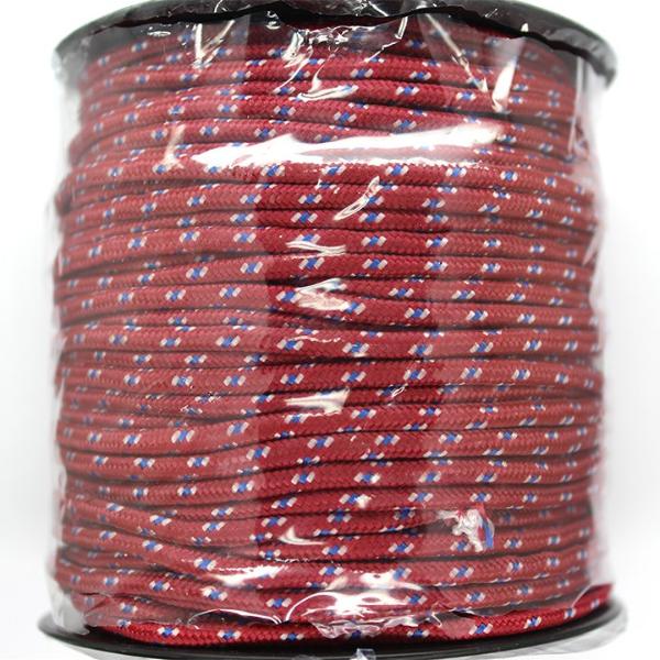 Paracord Nylon, China, Red &amp; Blue, 3mm, ~ 50 meters
