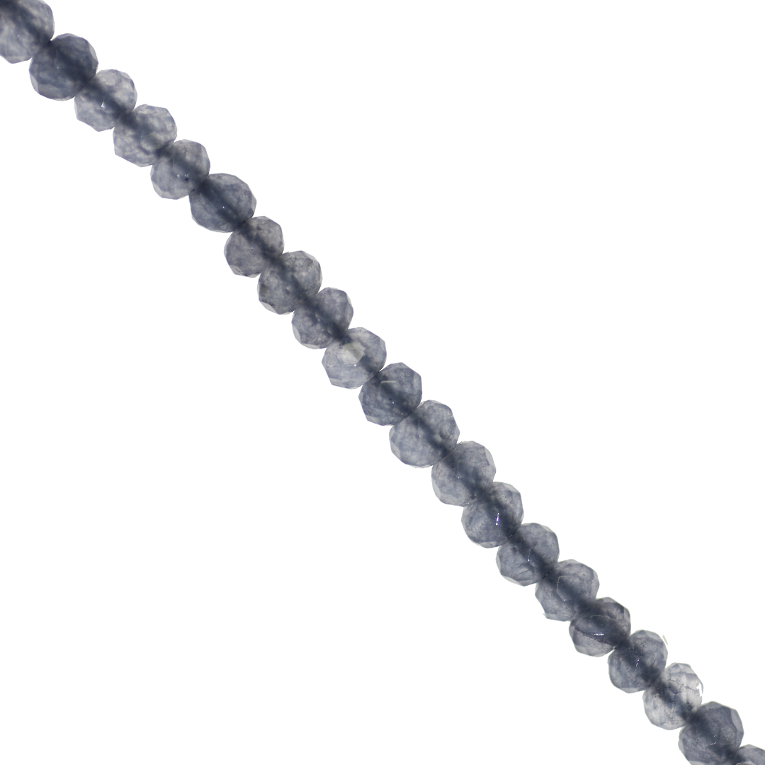 Dyed Agate, Rondelle Faceted, Semi-Precious Stone, 4mm x 3mm, 110 pcs per strand, Available in Multiple Colours