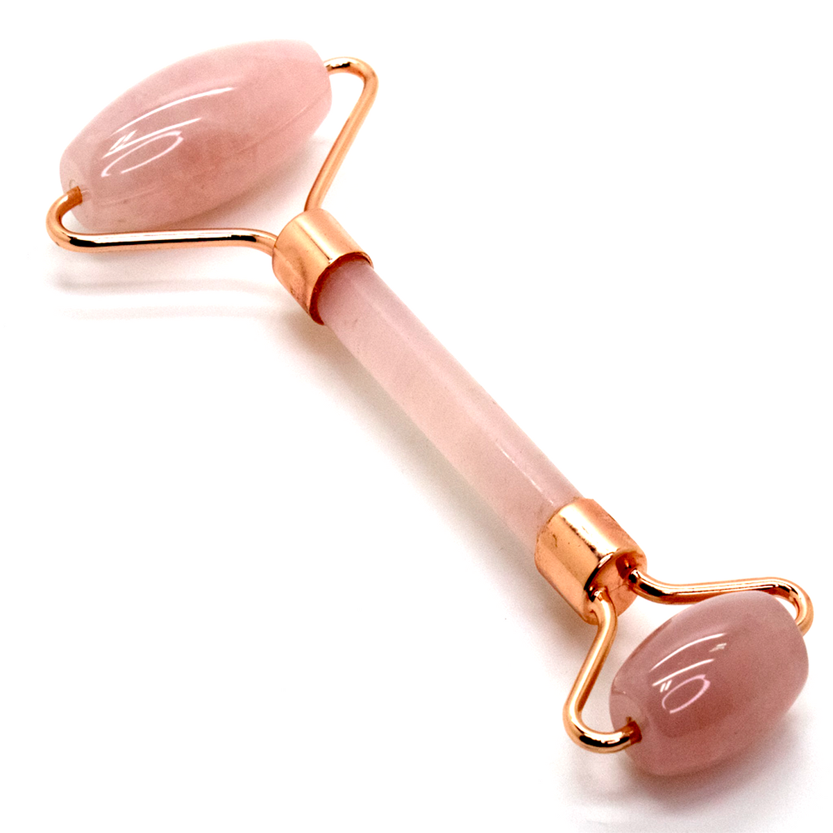 Rose Quartz Facial Roller, Semi-Precious Stone, 5.5 inch, 1pc