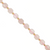 Faceted Hexagon Gemstones With Gold Spacer Bead, 8mm, Available in Various Gemstones