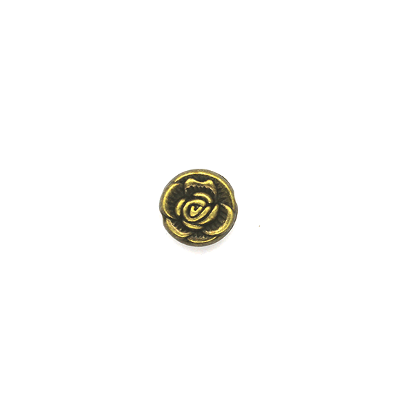 Spacers, Rose Spacer, Brass, Alloy, 11mm X 5mm, Sold Per pkg of 10
