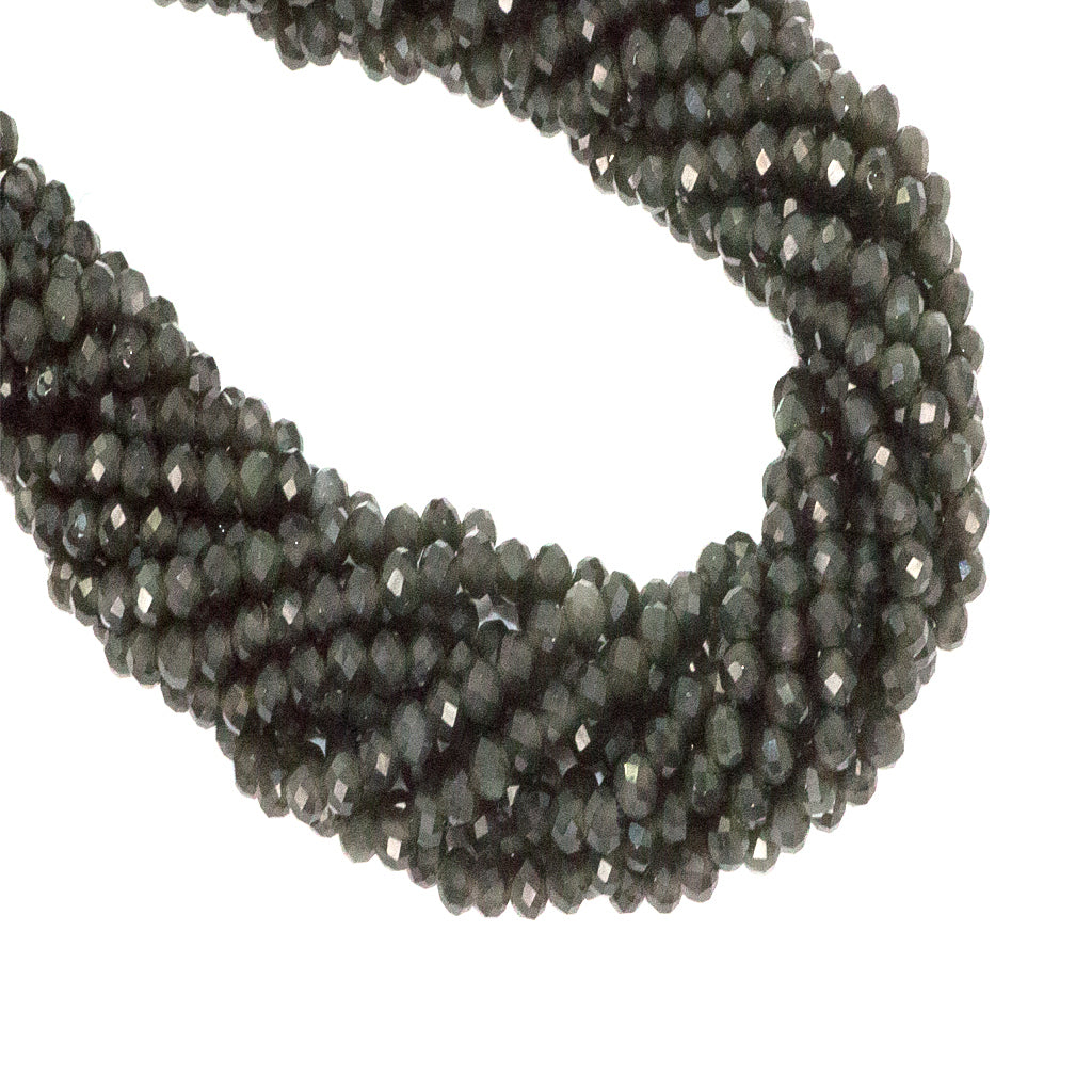 Obsidian, Semi-Precious Stone, 3mm, 160 pcs per strand