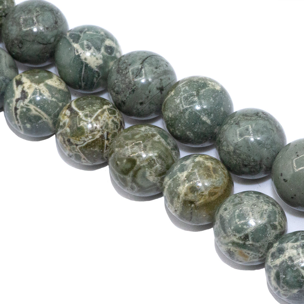Green Brecciated Jasper, Semi-Precious Stone, Available in 3 Sizes
