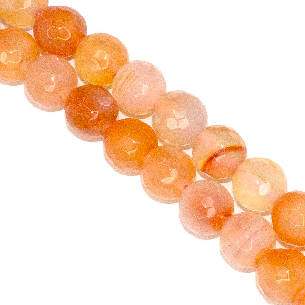 Pink Agate Faceted, Semi-Precious Stone, Available in Multiple Sizes