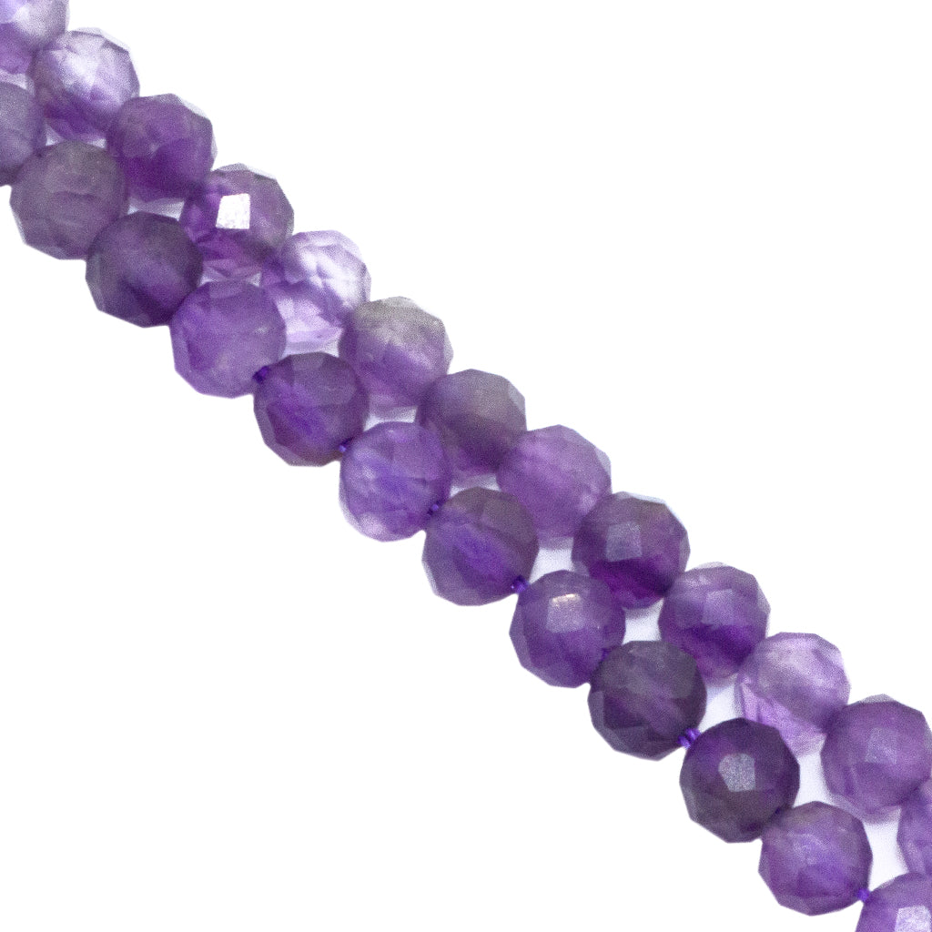 Faceted Amethyst A Semi Precious Stone 4mm 95 pcs per strand Butterfly Beads and Jewellery