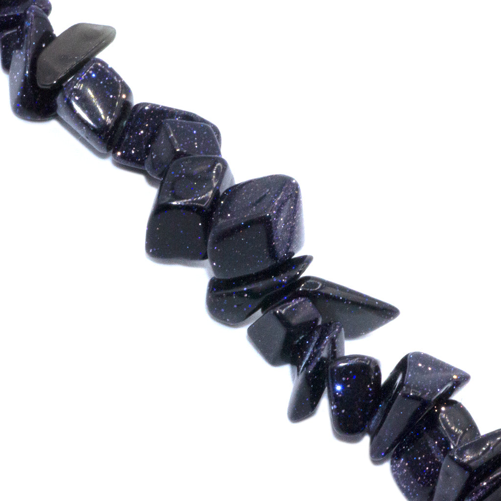 Chipped Blue Sandstone, Semi-Precious Stone, Approx. 195 pcs per strand