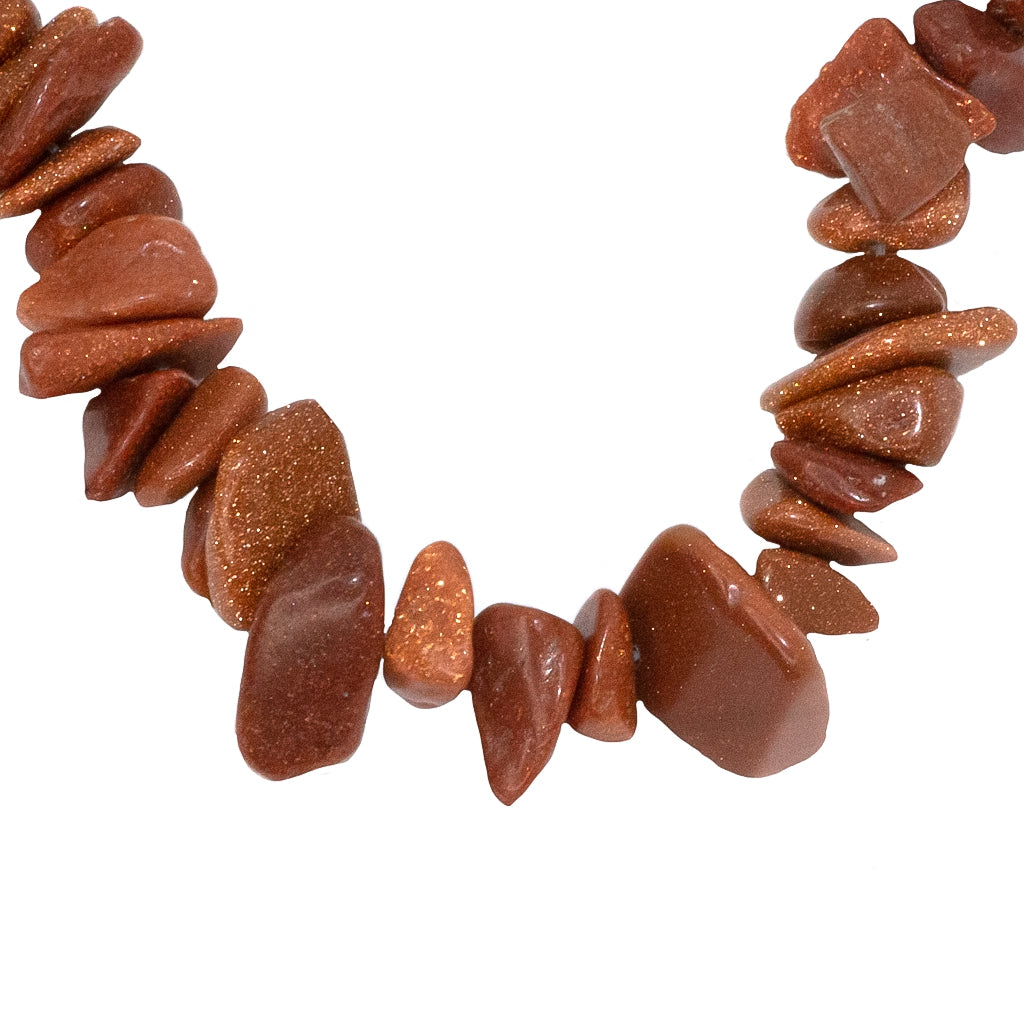 Chipped Gold Sandstone, Semi-Precious Stone, Approx. 290 pcs per strand