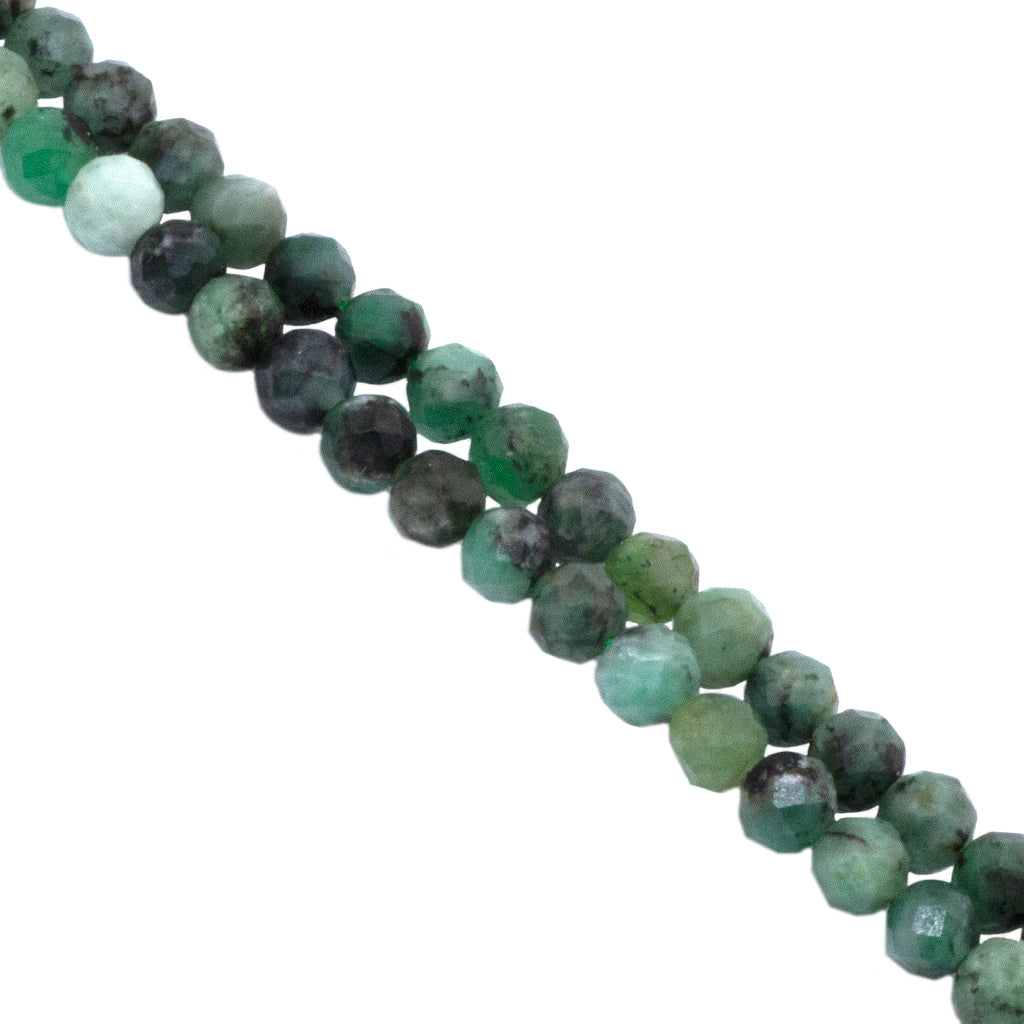 Faceted Emerald, Semi-Precious Stone, Available in 3 sizes