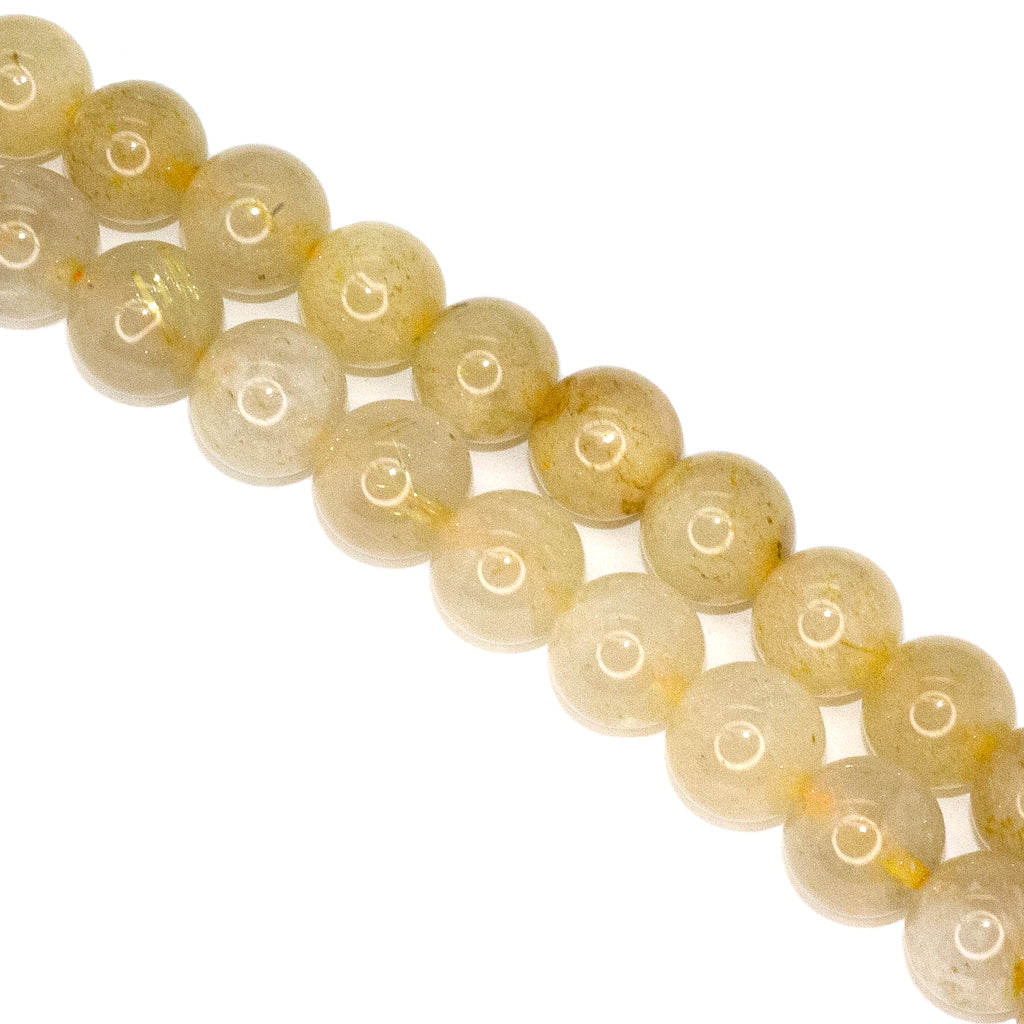 Golden Rutilated Quartz, Semi-Precious Stone, Available in 3 Sizes
