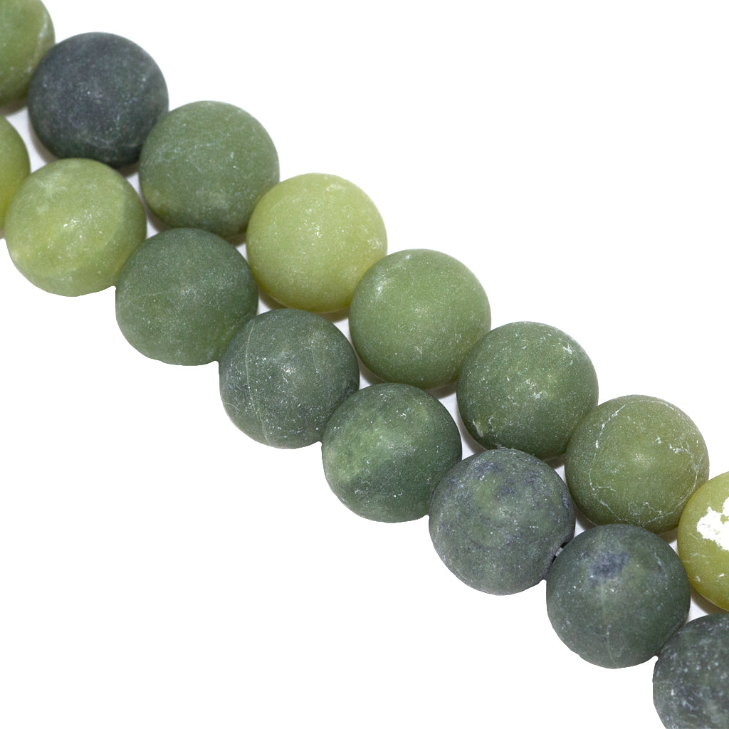 Matte Canada Jade, Semi-Precious Stone, Available in 3 Sizes