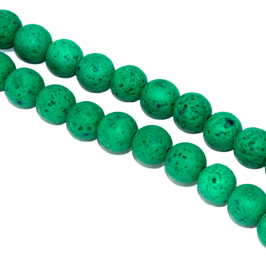 Lava Stone, Semi-Precious Stone, 8mm, Approx 46+ pcs per strand, Available in Multiple Colours