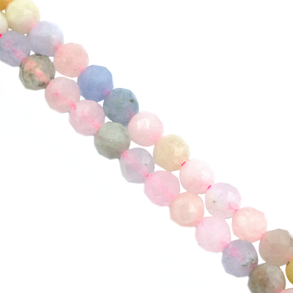 Faceted Morganite, Semi-Precious Stone, Available in Multiple Sizes