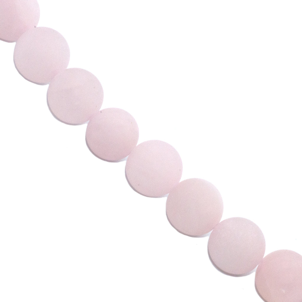 Matte Rose Quartz (A), Semi-Precious Stone, Available in Multiple Sizes
