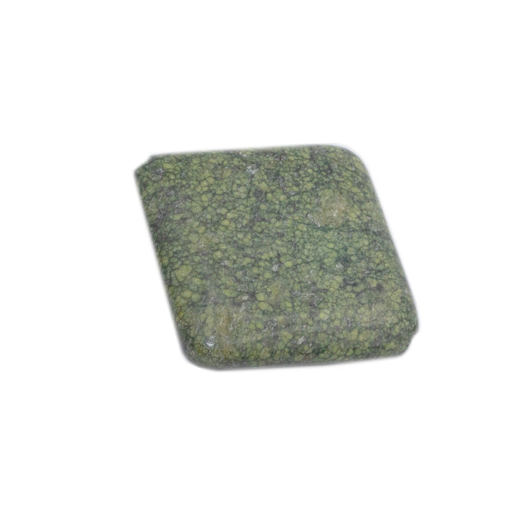 Green Spider Jasper, Semi-Precious Stone, Diamond Shape, 38mm, 1 pc