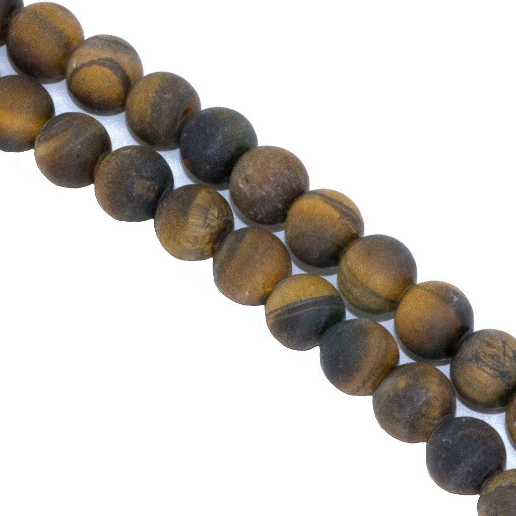Matte Tiger Eye, Semi-Precious Stone, Available in Multiple Sizes