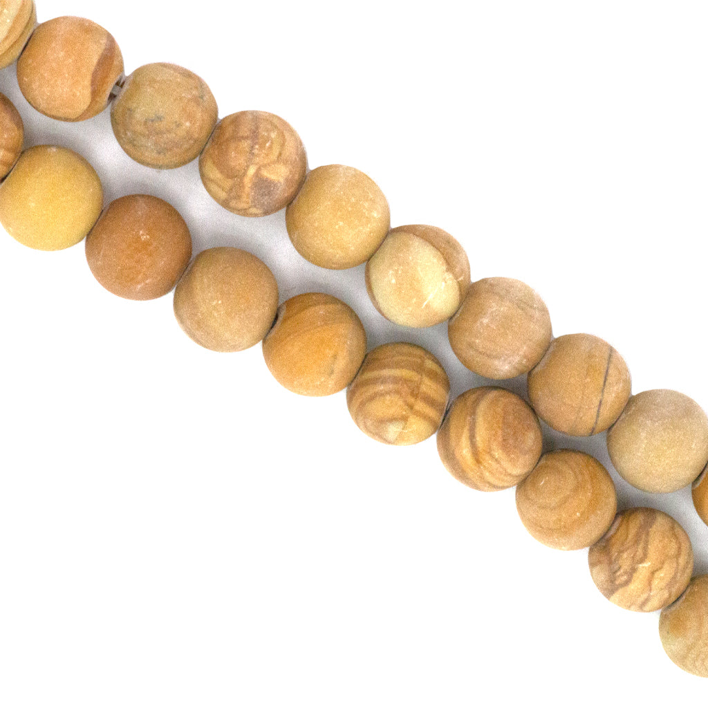 Matte Tiger Skin Jasper, Semi-Precious Stone, Available in 5 Sizes