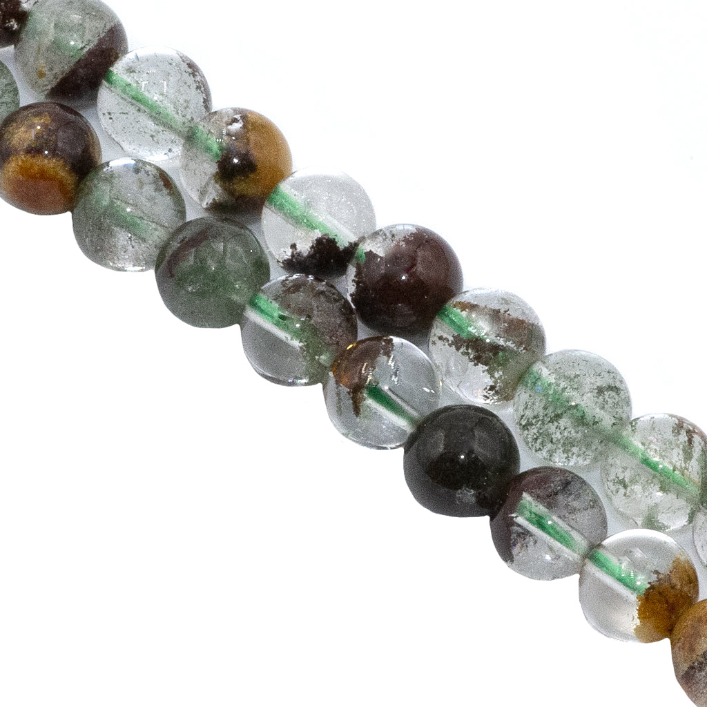 Green Phantom Quartz, Semi-Precious Stone, 8.5mm, Approx 45 pcs per strand