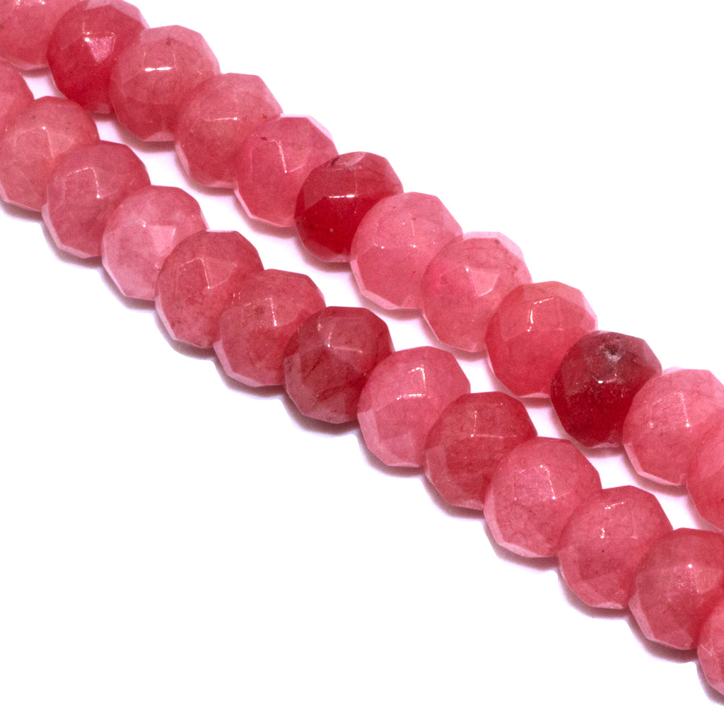 Dyed Agate, Rondelle Faceted, Semi-Precious Stone, 4mm x 3mm, 110 pcs per strand, Available in Multiple Colours