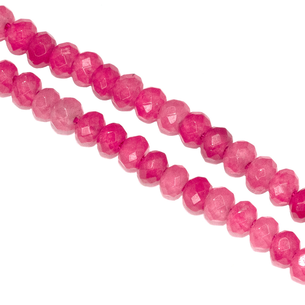 Dyed Agate, Rondelle Faceted, Semi-Precious Stone, 4mm x 3mm, 110 pcs per strand, Available in Multiple Colours
