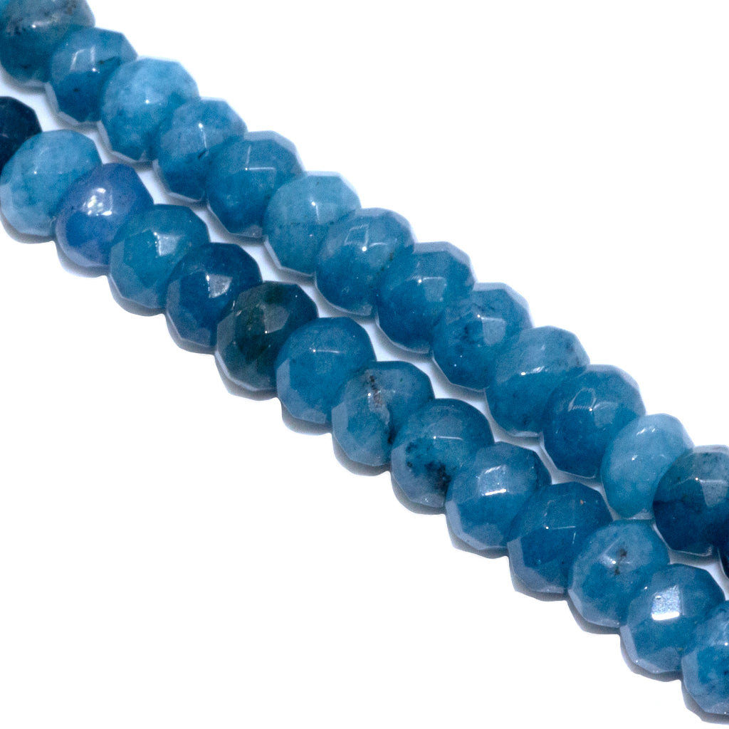 Dyed Agate, Rondelle Faceted, Semi-Precious Stone, 4mm x 3mm, 110 pcs per strand, Available in Multiple Colours