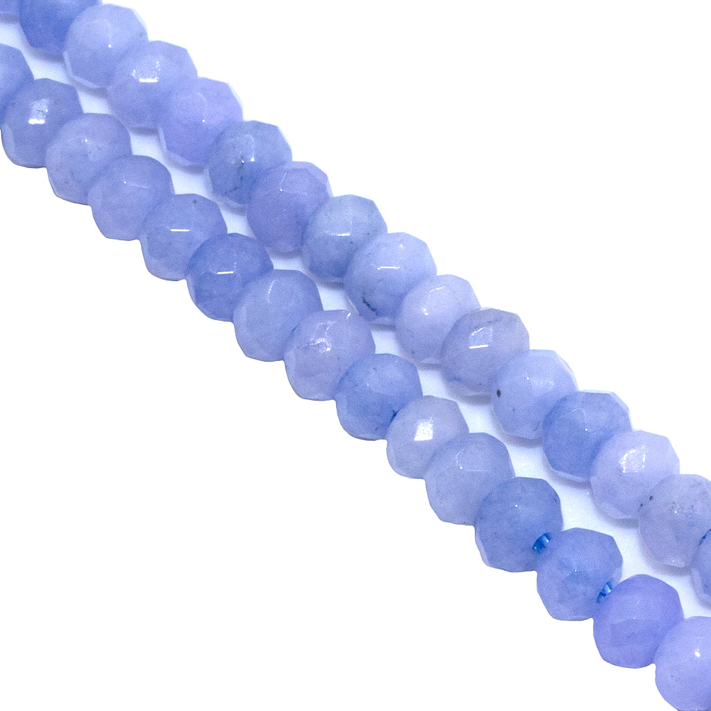 Dyed Agate, Rondelle Faceted, Semi-Precious Stone, 4mm x 3mm, 110 pcs per strand, Available in Multiple Colours