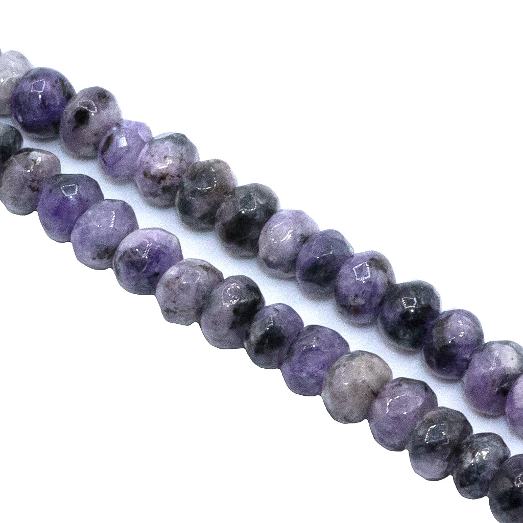 Dyed Agate, Rondelle Faceted, Semi-Precious Stone, 4mm x 3mm, 110 pcs per strand, Available in Multiple Colours